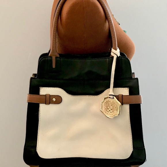Vince Camuto Handbags - VINCE CAMUTO | COLOR BLOCK LEATHER HANDBAG SATCHEL
